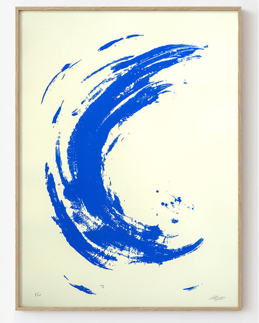 "Legatto Blu" (Silketrykk - 78x106cm)